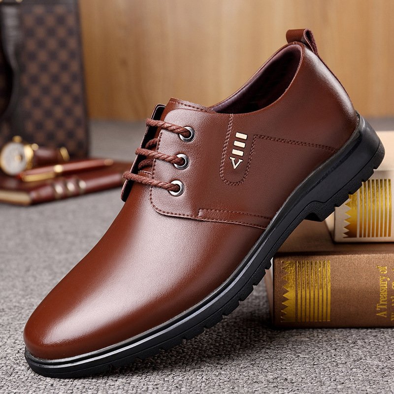 Leather Shoes Men's Business Casual Pumps - Image 5