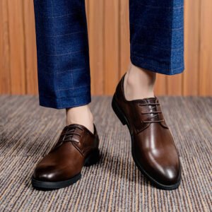 Men's Leather Top Layer Cowhide British Style Leather Shoes