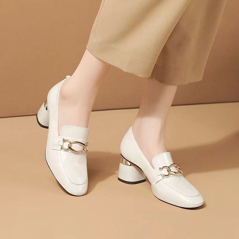 High Heel Pumps Women's Soft Leather Patent Leather Shoes - Image 7