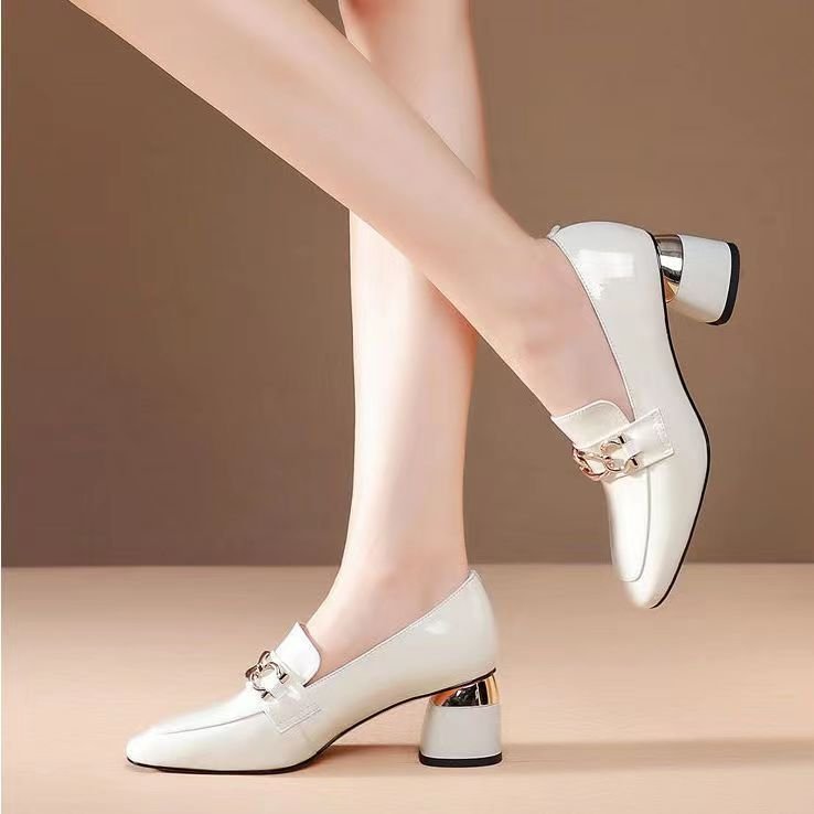 High Heel Pumps Women's Soft Leather Patent Leather Shoes - Image 4